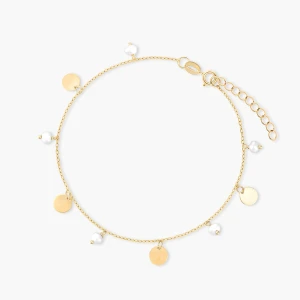 W.KRUK - Bransoletka złota z perłami