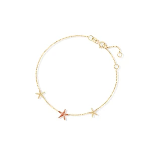 W.KRUK Bransoleta złota z rozgwiazdami Santorini