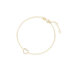 W.KRUK Bransoleta złota z sercem