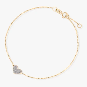 W.KRUK Bransoletka złota z sercem