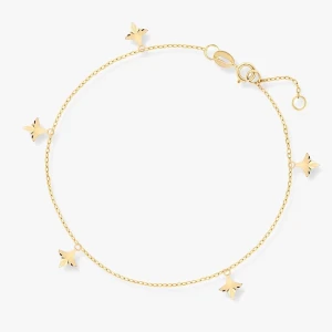 W.KRUK Bransoleta złota z wiszącymi gwiazdkami