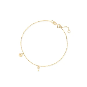 W.KRUK Bransoleta złota z zawieszkami