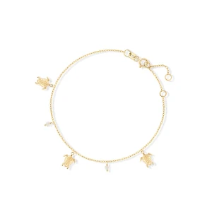 W.KRUK - Bransoletka złota z żółwiami Santorini