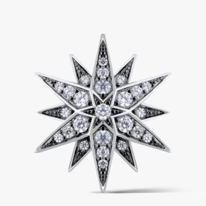 W.KRUK - Broszka srebrna Royal Star