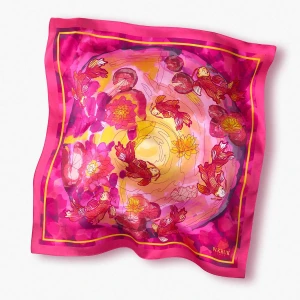 W.KRUK - Chusta jedwabna KOI FASHION