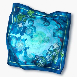 W.KRUK - Chusta jedwabna KOI FASHION