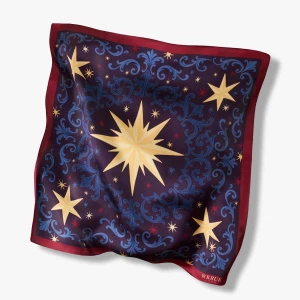 W.KRUK - Chusta jedwabna Royal Star FASHION