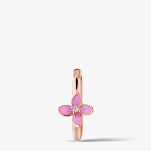 W.KRUK Kolczyk srebrny Kwiaty Nocy Różowy Bez