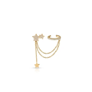 W.KRUK Kolczyk srebrny Little Star