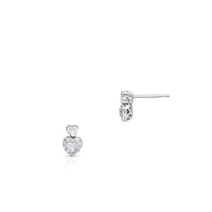 W.KRUK Kolczyki białe złoto Recarlo