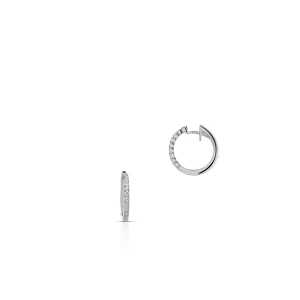 W.KRUK Kolczyki białe złoto RECARLO