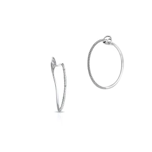 W.KRUK Kolczyki białe złoto RECARLO