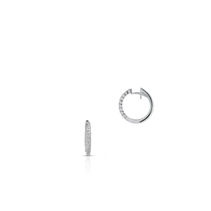 W.KRUK Kolczyki białe złoto RECARLO