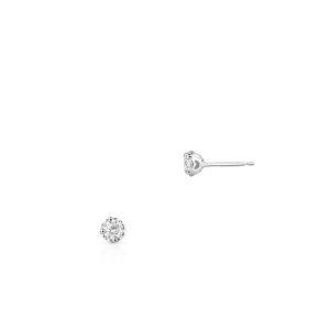 W.KRUK Kolczyki białe złoto RECARLO