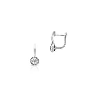 W.KRUK Kolczyki białe złoto z brylantami