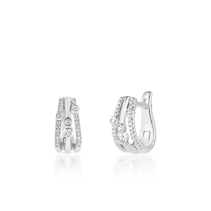 W.KRUK Kolczyki białe złoto z brylantami