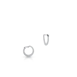 W.KRUK Kolczyki białe złoto z brylantami