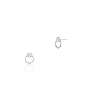 W.KRUK - Kolczyki białe złoto z brylantami i diamentami