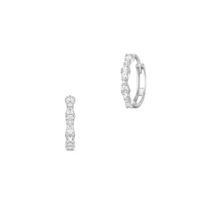 W.KRUK - Kolczyki białe złoto z cyrkoniami