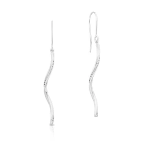 W.KRUK Kolczyki białe złoto z cyrkoniami