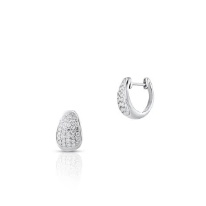 W.KRUK - Kolczyki białe złoto z diamentami