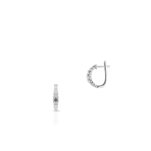 W.KRUK - Kolczyki białe złoto z diamentami