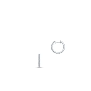 W.KRUK Kolczyki białe złoto z diamentami