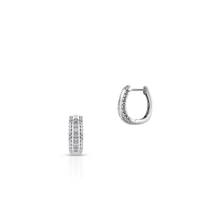 W.KRUK - Kolczyki białe złoto z diamentami