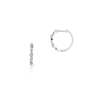 W.KRUK - Kolczyki białe złoto z diamentami