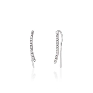 W.KRUK Kolczyki białe złoto z diamentami