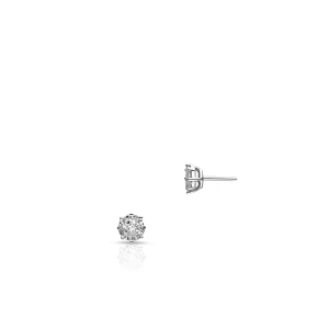 W.KRUK Kolczyki białe złoto z diamentami