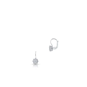 W.KRUK Kolczyki białe złoto z diamentami