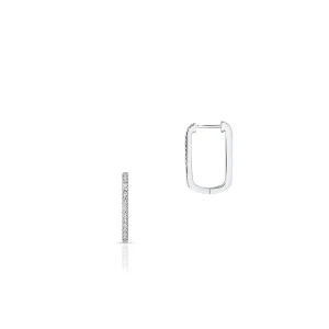 W.KRUK Kolczyki białe złoto z diamentami