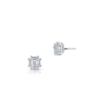W.KRUK Kolczyki białe złoto z diamentami