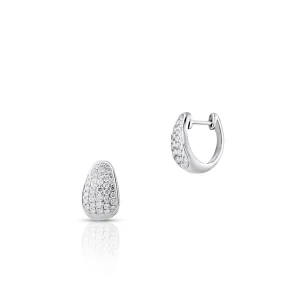 W.KRUK Kolczyki białe złoto z diamentami