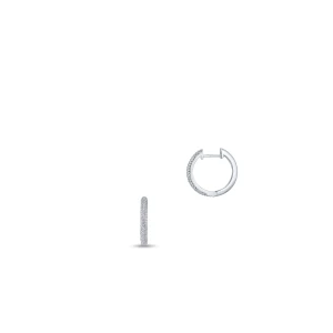 W.KRUK Kolczyki białe złoto z diamentami