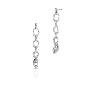 W.KRUK Kolczyki białe złoto z diamentami