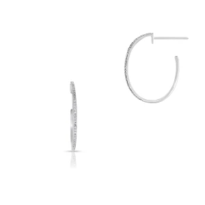 W.KRUK Kolczyki białe złoto z diamentami