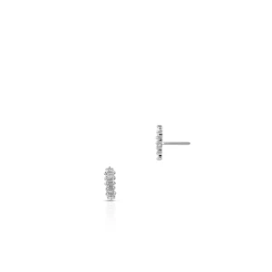 W.KRUK Kolczyki białe złoto z diamentami