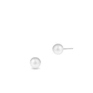 W.KRUK Kolczyki białe złoto z perłą