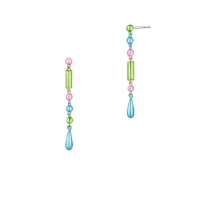 W.KRUK Kolczyki Color Drops Princess Club PICKY PICA