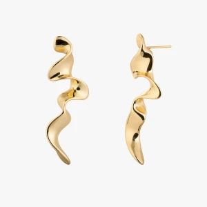 W.KRUK Kolczyki Golden Wave Picky Pica