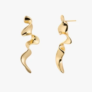 W.KRUK Kolczyki Golden Wave Picky Pica