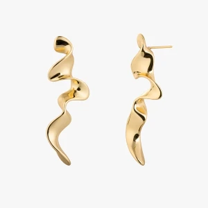 W.KRUK Kolczyki Golden Wave Picky Pica