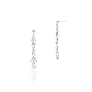 W.KRUK - Kolczyki mosiężne z cyrkoniami