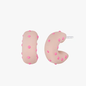 W.KRUK - Kolczyki Pink Dots Picky Pica Juicy