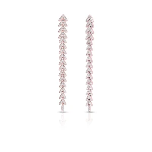 W.KRUK Kolczyki różowe złoto