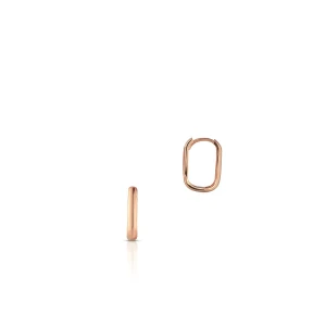 W.KRUK - Kolczyki różowe złoto koła