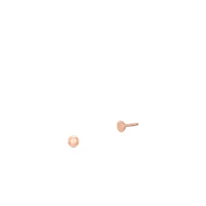 W.KRUK Kolczyki różowe złoto kulki