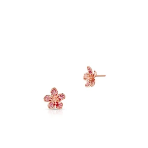 W.KRUK - Kolczyki różowe złoto Kwiaty Nocy